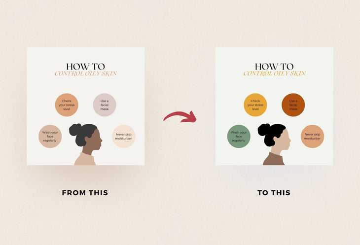 Ladystrategist 20 Skin Care Infographics Instagram Posts Fully Editable Canva Templates instagram canva templates social media templates etsy free canva templates