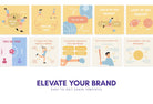 Ladystrategist 20 Sport Infographics Instagram Posts Fully Editable Canva Templates instagram canva templates social media templates etsy free canva templates