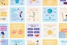 Ladystrategist 20 Sport Infographics Instagram Posts Fully Editable Canva Templates instagram canva templates social media templates etsy free canva templates