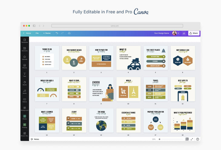 Ladystrategist 20 Travel Infographics Instagram Engagement Posts Fully Editable Canva Templates instagram canva templates social media templates etsy free canva templates