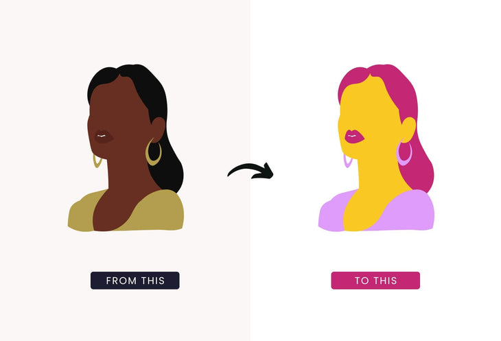 Ladystrategist 20 Unique Abstract Female Illustrations Fully Editable in Canva instagram canva templates social media templates etsy free canva templates