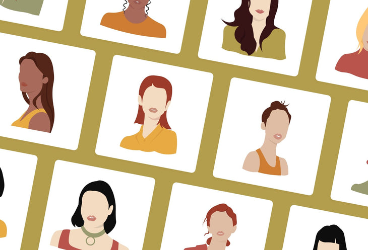 Ladystrategist 20 Unique Abstract Female Illustrations Fully Editable in Canva instagram canva templates social media templates etsy free canva templates