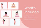 Ladystrategist 20 Unique Beauty and Self Care Illustrations - Fully Editable in Canva instagram canva templates social media templates etsy free canva templates