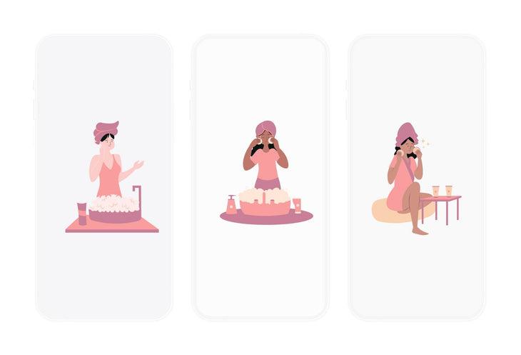 Ladystrategist 20 Unique Beauty and Self Care Illustrations - Fully Editable in Canva instagram canva templates social media templates etsy free canva templates