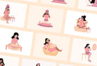 Ladystrategist 20 Unique Beauty and Self Care Illustrations - Fully Editable in Canva instagram canva templates social media templates etsy free canva templates