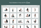 Ladystrategist 20 Unique Business Female Illustrations Fully Editable in Canva instagram canva templates social media templates etsy free canva templates