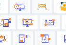 Ladystrategist 20 Unique Cybersecurity Conceptual Illustrations Fully Editable in Canva instagram canva templates social media templates etsy free canva templates