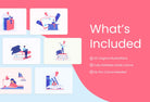 Ladystrategist 20 Unique Education Illustrations Fully Editable in Canva instagram canva templates social media templates etsy free canva templates