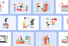 Ladystrategist 20 Unique Education Illustrations Fully Editable in Canva Pack 02 instagram canva templates social media templates etsy free canva templates