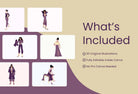 Ladystrategist 20 Unique Fashion Illustrations - Fully Editable in Canva instagram canva templates social media templates etsy free canva templates