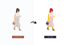 Ladystrategist 20 Unique Female Everyday Illustrations Fully Editable in Canva instagram canva templates social media templates etsy free canva templates