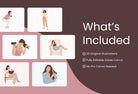 Ladystrategist 20 Unique Female Everyday Illustrations Fully Editable in Canva V2 instagram canva templates social media templates etsy free canva templates