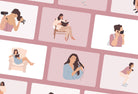 Ladystrategist 20 Unique Female Everyday Illustrations Fully Editable in Canva V2 instagram canva templates social media templates etsy free canva templates