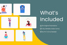 Ladystrategist 20 Unique Mental Health Illustrations - Fully Editable in Canva instagram canva templates social media templates etsy free canva templates