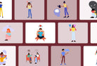 Ladystrategist 20 Unique Mental Health Illustrations Fully Editable in Canva V2 instagram canva templates social media templates etsy free canva templates