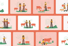 Ladystrategist 20 Unique Organic Farming Illustrations Fully Editable in Canva instagram canva templates social media templates etsy free canva templates