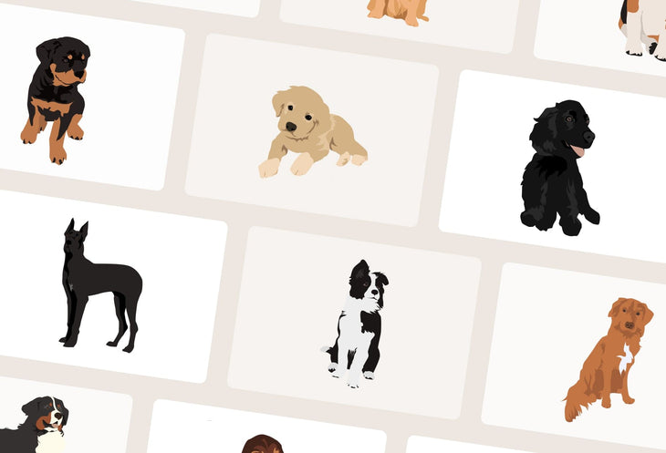 Ladystrategist 20 Unique Pets and Puppies Illustrations Fully Editable in Canva instagram canva templates social media templates etsy free canva templates