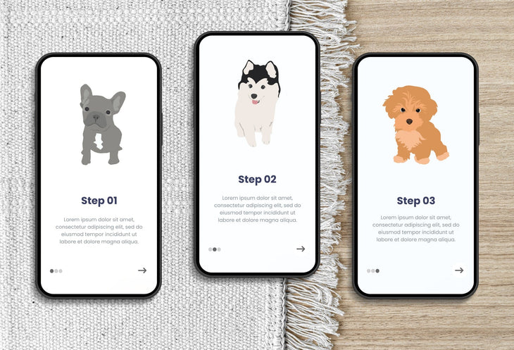 Ladystrategist 20 Unique Pets and Puppies Illustrations Fully Editable in Canva instagram canva templates social media templates etsy free canva templates