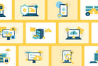 Ladystrategist 20 Unique Privacy and Big Data Conceptual Illustrations Fully Editable in Canva instagram canva templates social media templates etsy free canva templates