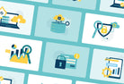 Ladystrategist 20 Unique Privacy and Big Data Conceptual Illustrations Fully Editable in Canva instagram canva templates social media templates etsy free canva templates
