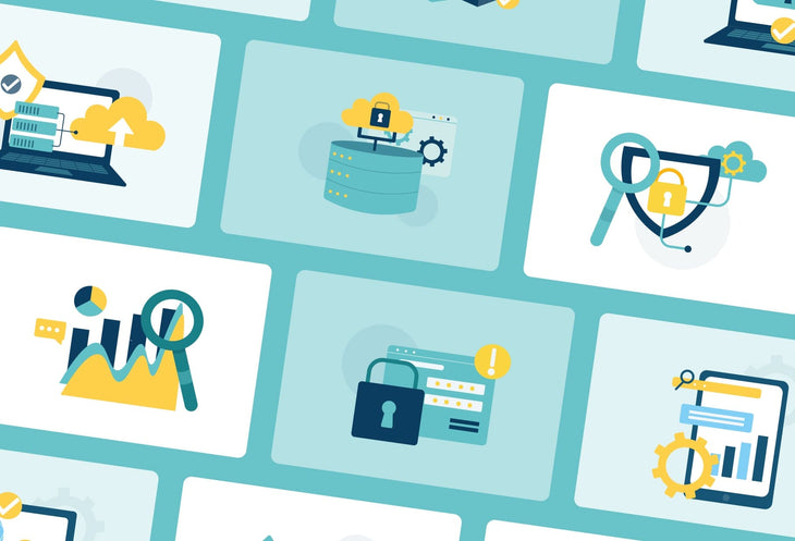 Ladystrategist 20 Unique Privacy and Big Data Conceptual Illustrations Fully Editable in Canva instagram canva templates social media templates etsy free canva templates