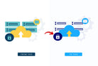 Ladystrategist 20 Unique Privacy and Big Data Conceptual Illustrations Fully Editable in Canva instagram canva templates social media templates etsy free canva templates