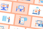 Ladystrategist 20 Unique Privacy and Big Data Illustrations Fully Editable in Canva instagram canva templates social media templates etsy free canva templates