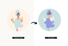 Ladystrategist 20 Unique Self-Care Illustrations - Fully Editable in Canva instagram canva templates social media templates etsy free canva templates