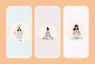 Ladystrategist 20 Unique Self-Care Illustrations - Fully Editable in Canva instagram canva templates social media templates etsy free canva templates