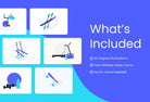 Ladystrategist 20 Unique Sports Conceptual Illustrations Fully Editable in Canva instagram canva templates social media templates etsy free canva templates