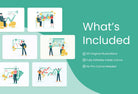 Ladystrategist 20 Unique Stock Market Scene Illustrations Fully Editable in Canva instagram canva templates social media templates etsy free canva templates