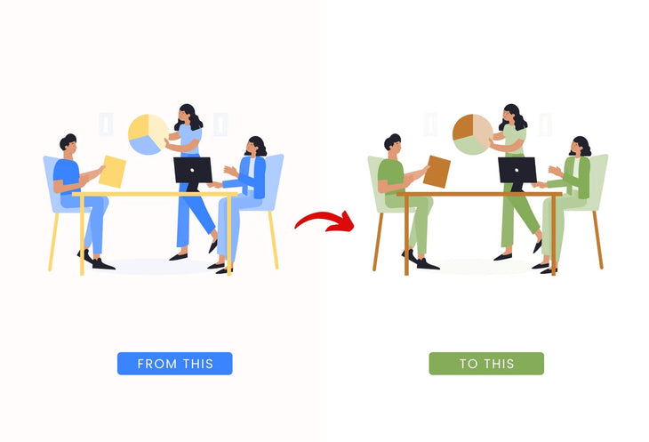 Ladystrategist 20 Unique Teamwork Illustrations Fully Editable in Canva Pack 02 instagram canva templates social media templates etsy free canva templates