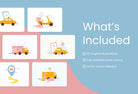 Ladystrategist 20 Unique Transportation Conceptual Illustrations Fully Editable in Canva instagram canva templates social media templates etsy free canva templates