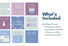 Ladystrategist 20 Wedding Infographics Instagram Posts Fully Editable Canva Templates instagram canva templates social media templates etsy free canva templates