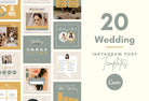 Ladystrategist 20 Wedding Infographics Instagram Posts Fully Editable Canva Templates V3 instagram canva templates social media templates etsy free canva templates