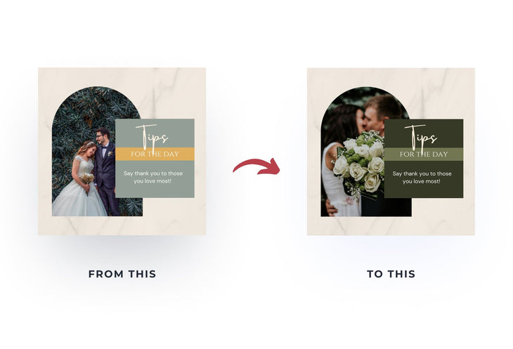 Ladystrategist 20 Wedding Infographics Instagram Posts Fully Editable Canva Templates V3 instagram canva templates social media templates etsy free canva templates