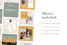 Ladystrategist 20 Wedding Infographics Instagram Posts Fully Editable Canva Templates V3 instagram canva templates social media templates etsy free canva templates