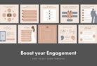 Ladystrategist 20 Wedding Tips and Infographics - Instagram Engagement Posts - Fully Editable Canva Templates instagram canva templates social media templates etsy free canva templates