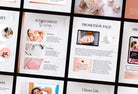 Ladystrategist 21 Page Client Goodbye Packet for Coaches - Editable Canva Template Black Rose Gold Collection instagram canva templates social media templates etsy free canva templates
