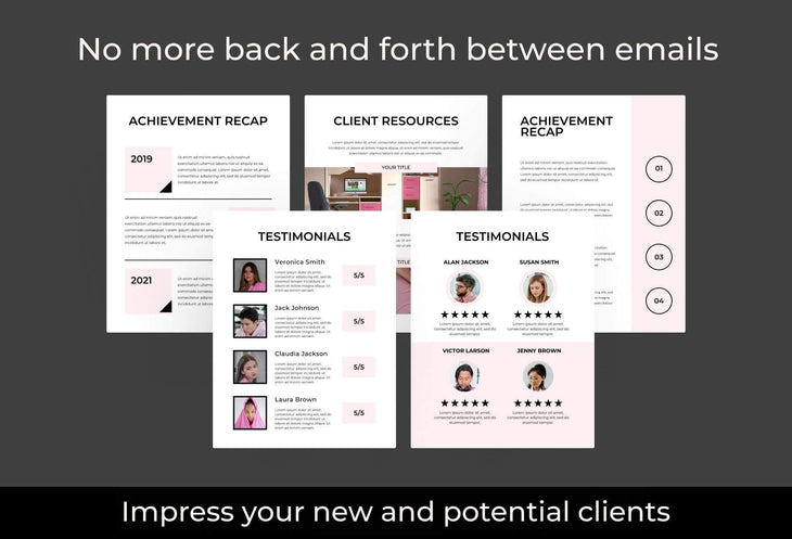 Ladystrategist 21 Page Client Goodbye Packet for Coaches - Editable Canva Template Chic Collection instagram canva templates social media templates etsy free canva templates