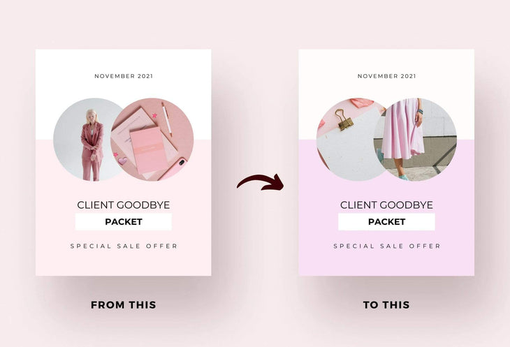 Ladystrategist 21 Page Client Goodbye Packet for Coaches - Editable Canva Template Chic Collection instagram canva templates social media templates etsy free canva templates