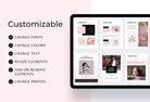 Ladystrategist 21 Page Client Goodbye Packet for Coaches - Editable Canva Template Chic Collection instagram canva templates social media templates etsy free canva templates