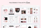 Ladystrategist 21 Page Client Goodbye Packet for Coaches - Editable Canva Template Chic Collection instagram canva templates social media templates etsy free canva templates