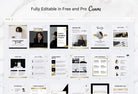Ladystrategist 21 Page Client Goodbye Packet for Coaches - Editable Canva Template Chic Marble + Gold Collection instagram canva templates social media templates etsy free canva templates