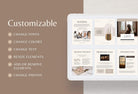 Ladystrategist 21 Page Client Goodbye Packet for Coaches - Editable Canva Template Neutral Collection instagram canva templates social media templates etsy free canva templates