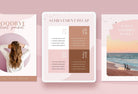 Ladystrategist 21 Page Client Goodbye Packet for Coaches - Rose Gold Canva Template instagram canva templates social media templates etsy free canva templates