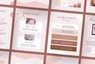 Ladystrategist 21 Page Client Goodbye Packet for Coaches - Rose Gold Canva Template instagram canva templates social media templates etsy free canva templates