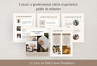 Ladystrategist 21 Page Client Welcome Packet for Coaches - Editable Canva Template Neutral Collection instagram canva templates social media templates etsy free canva templates