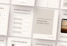 Ladystrategist 21 Page Client Welcome Packet for Coaches - Editable Canva Template Neutral Collection instagram canva templates social media templates etsy free canva templates