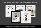 Ladystrategist 25 Page Client Welcome Packet for Coaches - Editable Canva Template Marble Gold Collection instagram canva templates social media templates etsy free canva templates